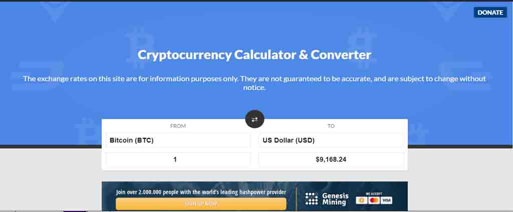 premined crypto currency converter