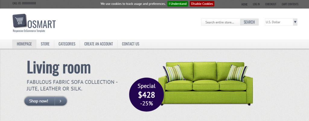 OSMART furniture sell theme