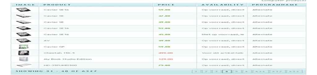 Powerful html5 table