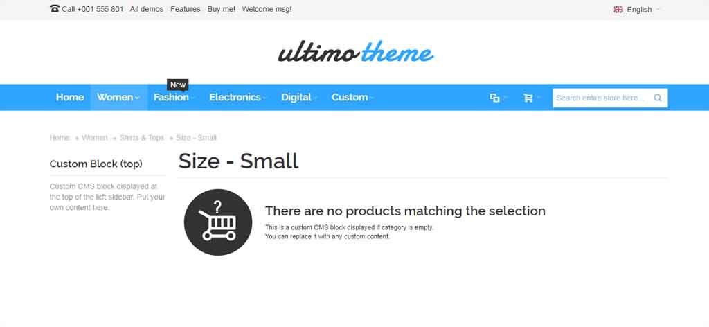 white ultimate theme magento