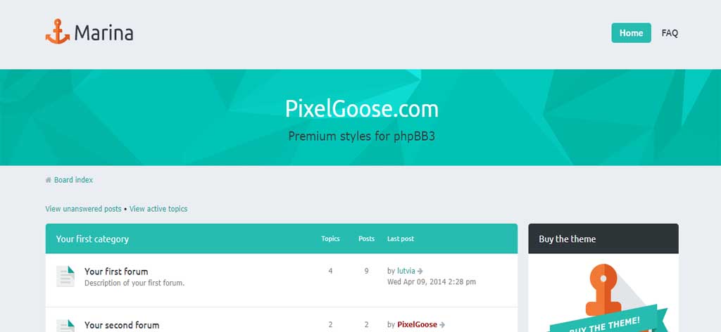 marina phpbb theme