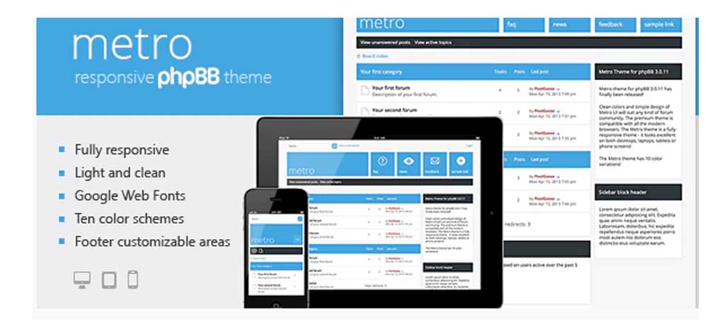 metro responsive theme usa