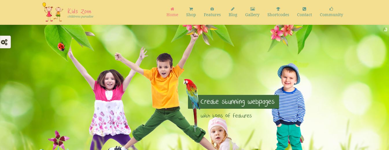 kids zone wordpress theme