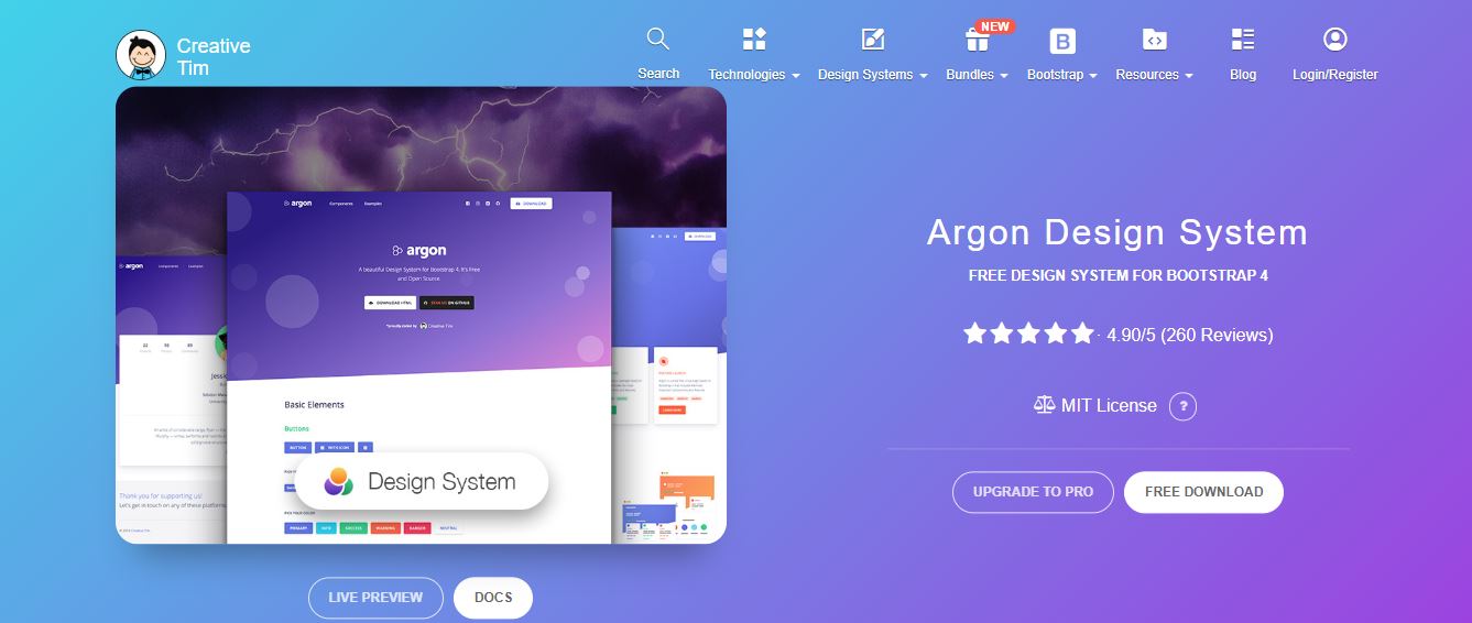  Argon template (Free)