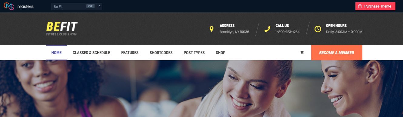 Be Fit, a fitness WordPress theme for gym null