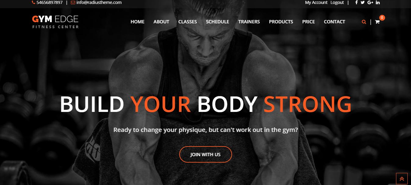 Gym Edge wordpress