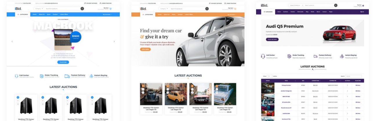 iBid - Multi Vendor Auctions WooCommerce Theme