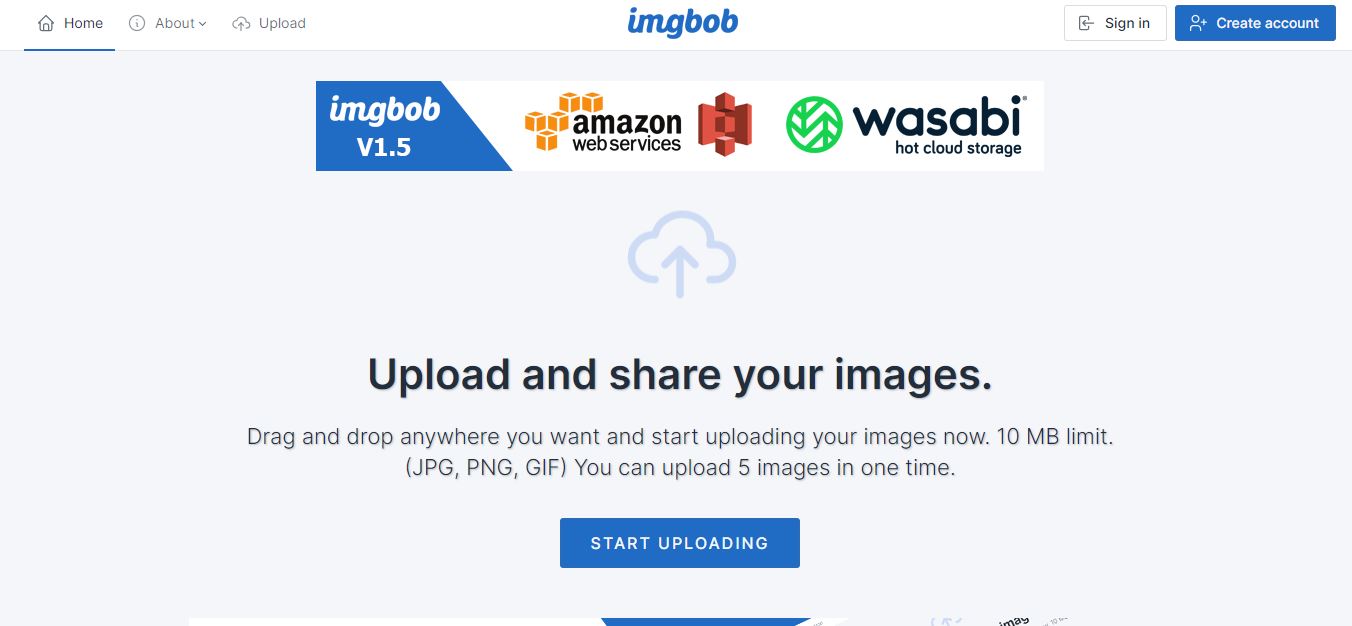 upload and share images platform